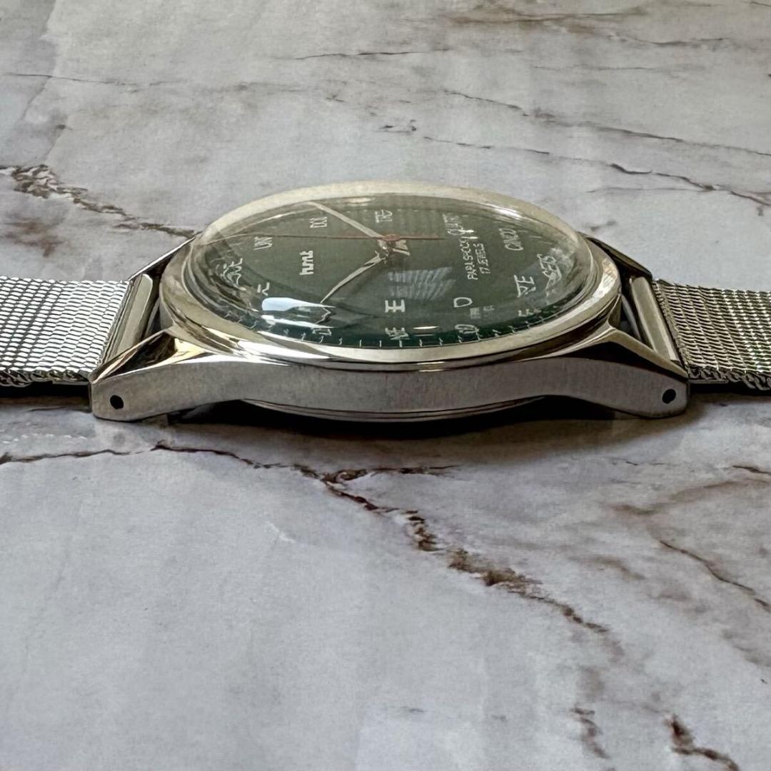 HMT★送料無料★オーバホール済★手巻き★機械式★ヴィンテージ70S★グリーン