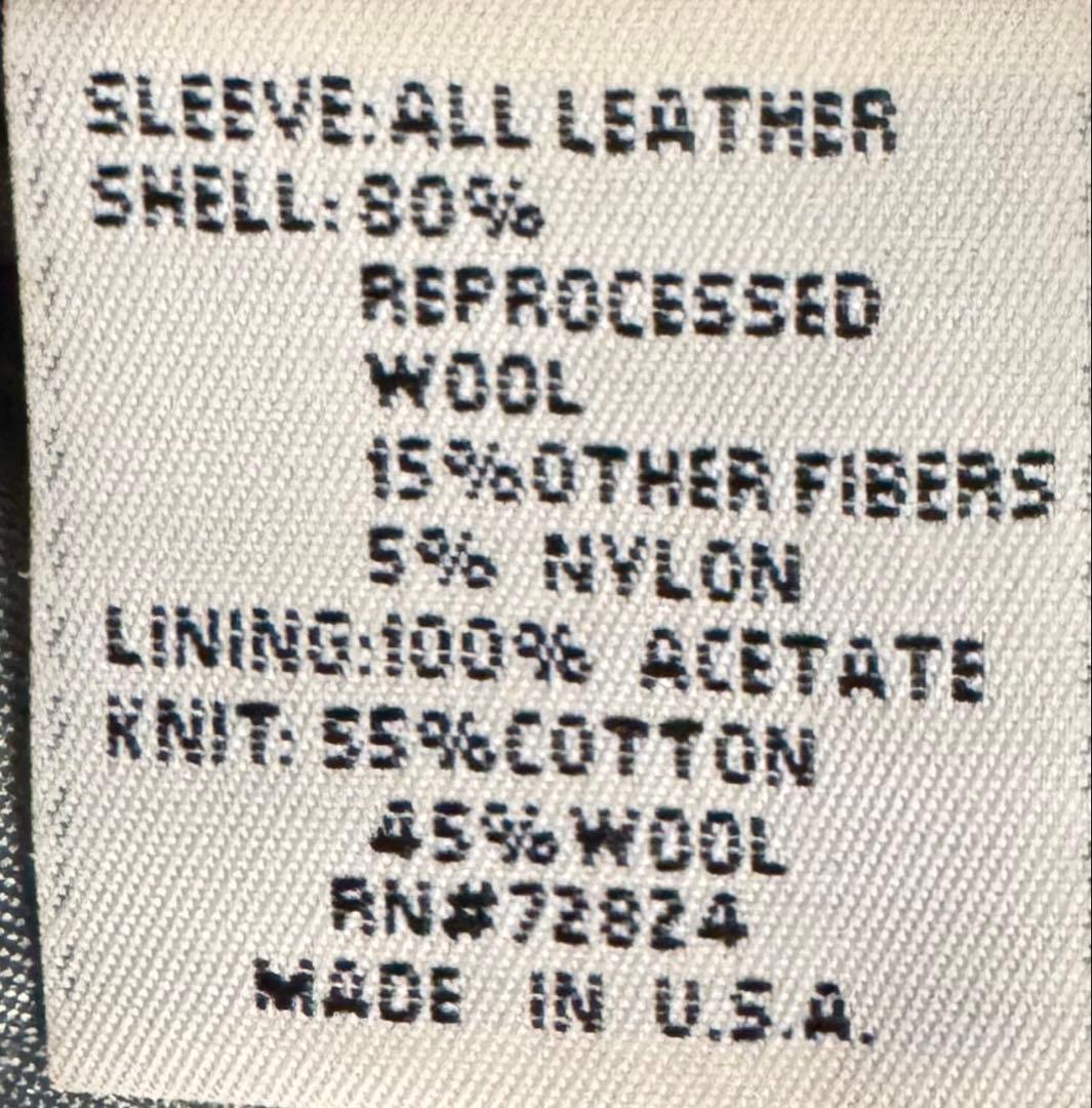 GOLDEN BEAR ANGEEZE USA製 袖革 スタジャン Mサイズ