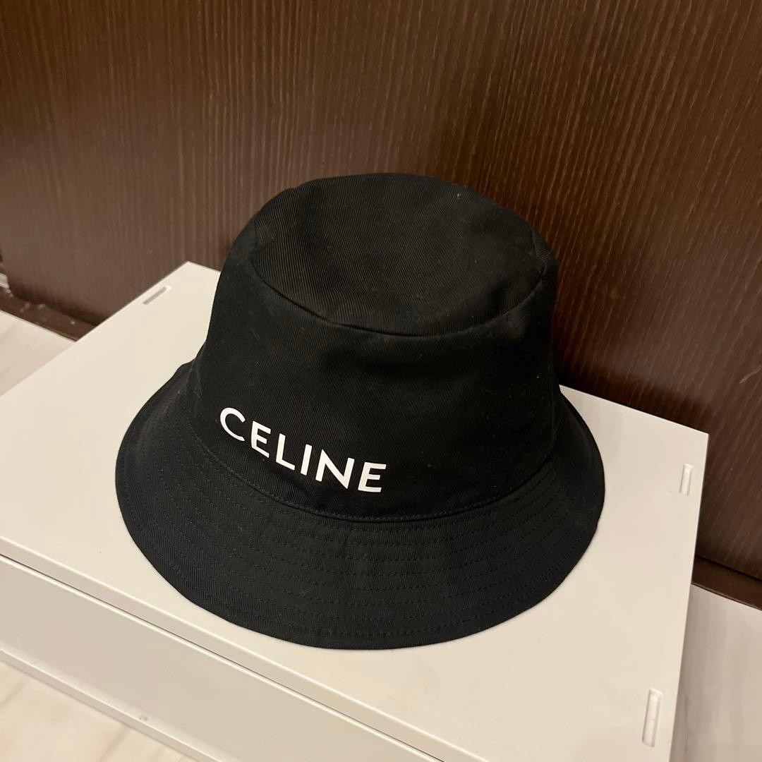 CELINE セリーヌバケットハット バケハ　黒 S