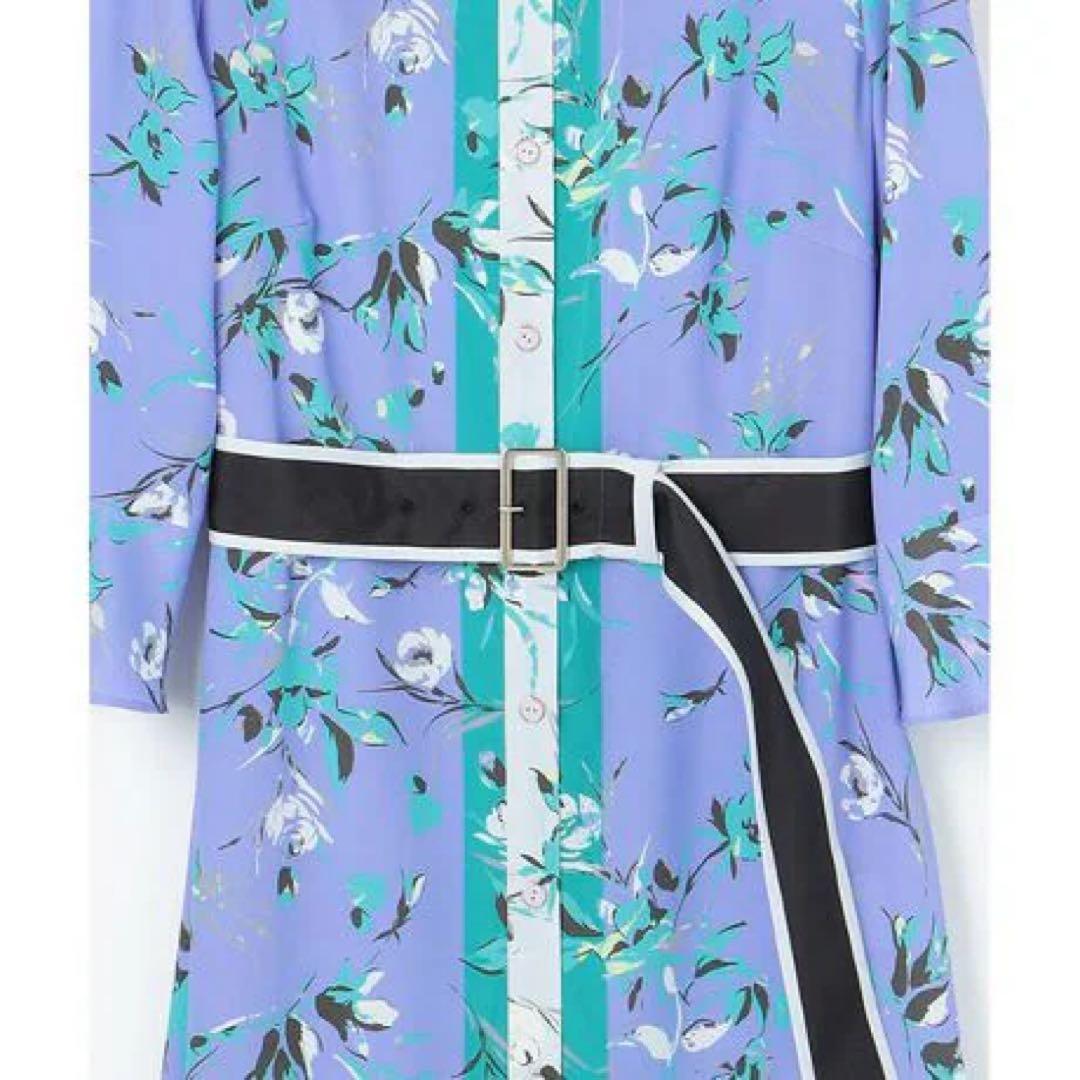 グレースコンチネンタル　フラワーパターンワンピース　ダイアグラム