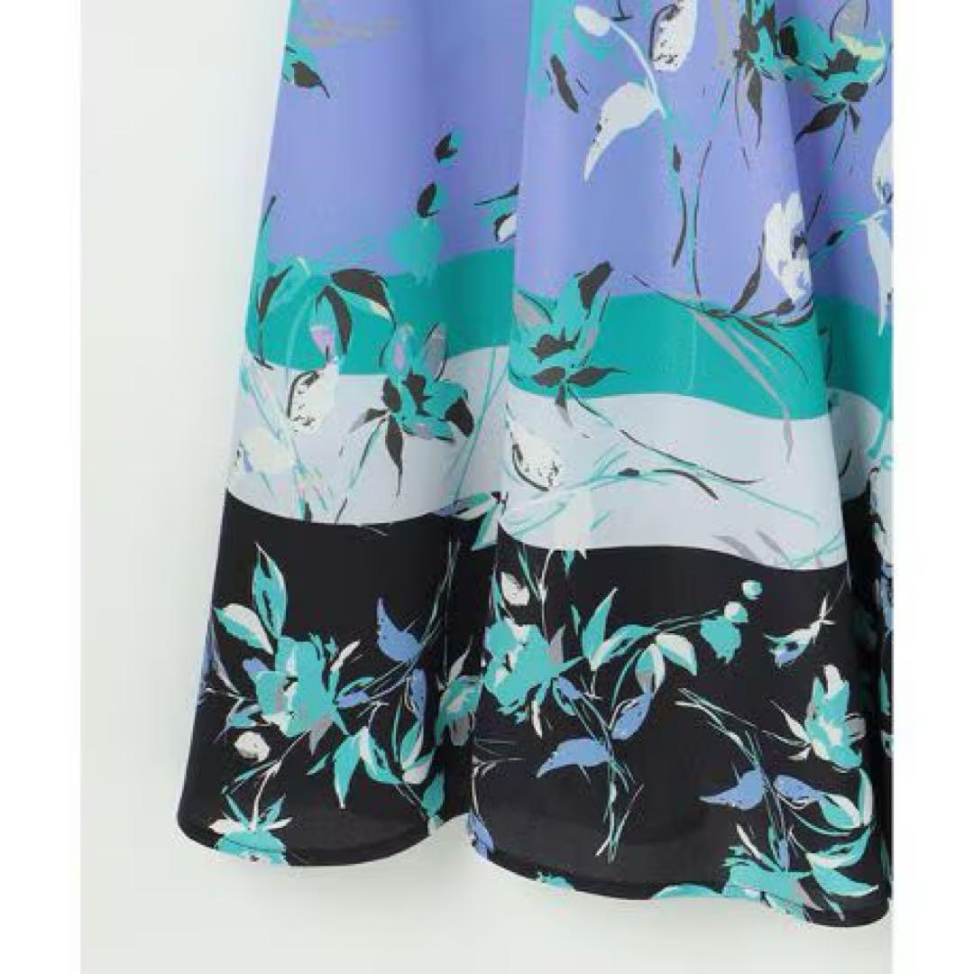 グレースコンチネンタル　フラワーパターンワンピース　ダイアグラム