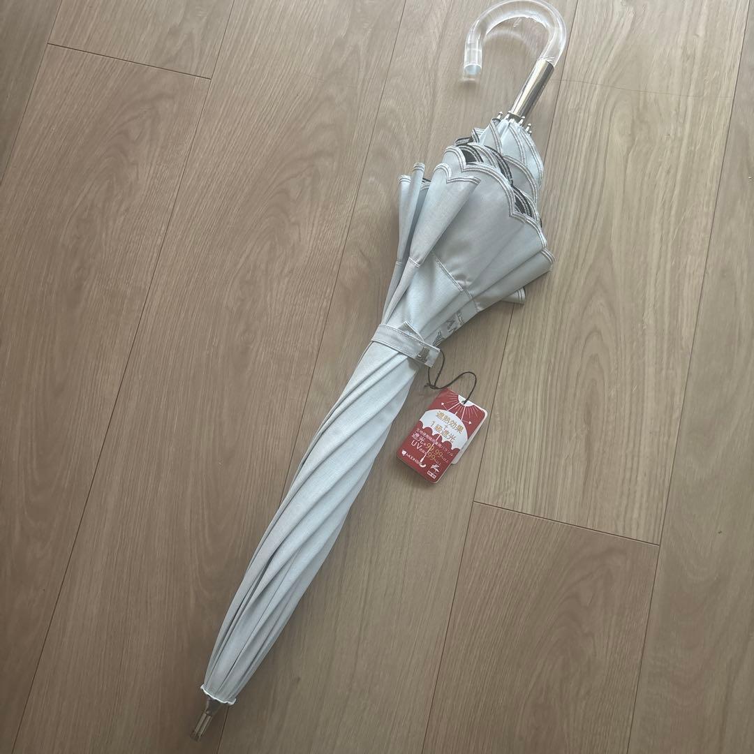 新品 LANVN collection 晴雨兼用日傘 シエスタ 刺繍フリル