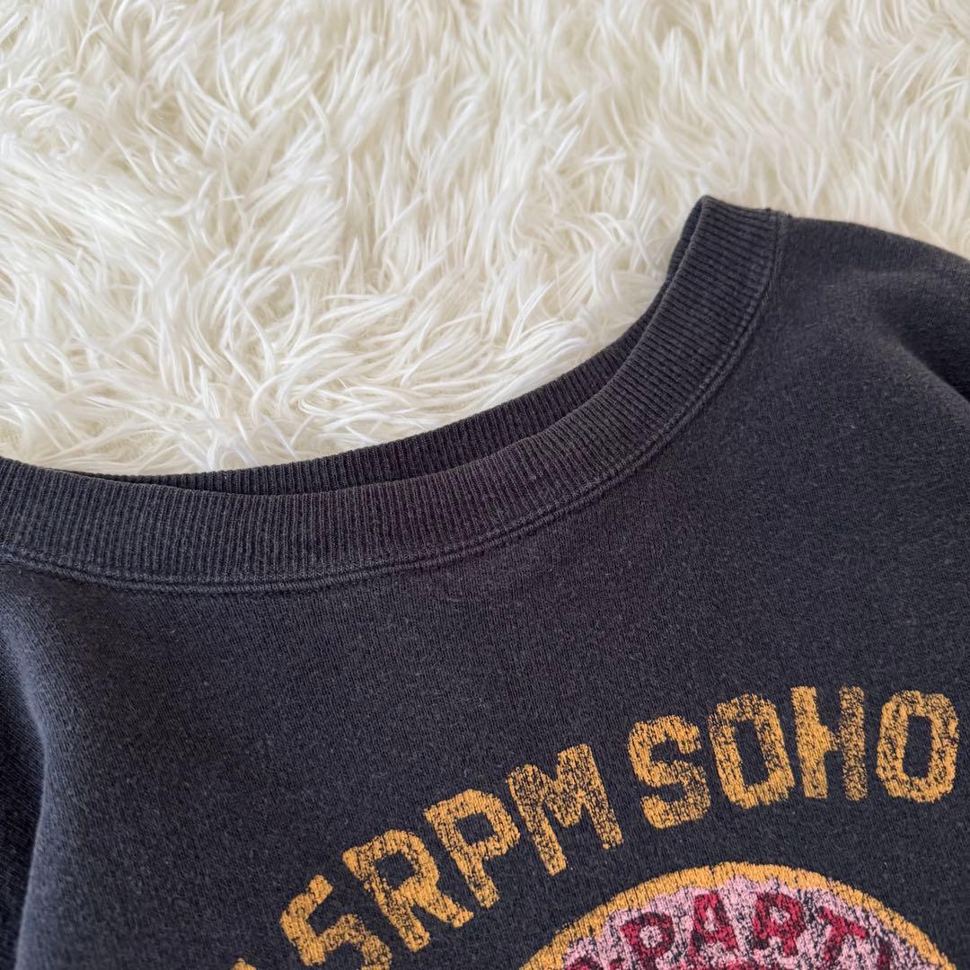 貴重✨45rpm スウェット トレーナー ロゴ 長袖 ヴィンテージ加工 M