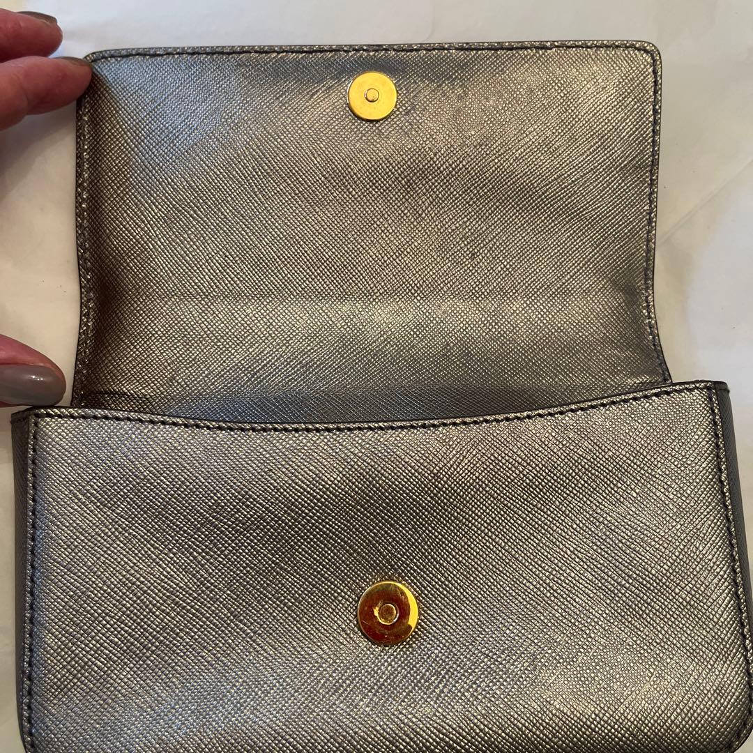 ◆PRADAプラダ◆パーティバッグクラッチバッグポーチ◆シルバー