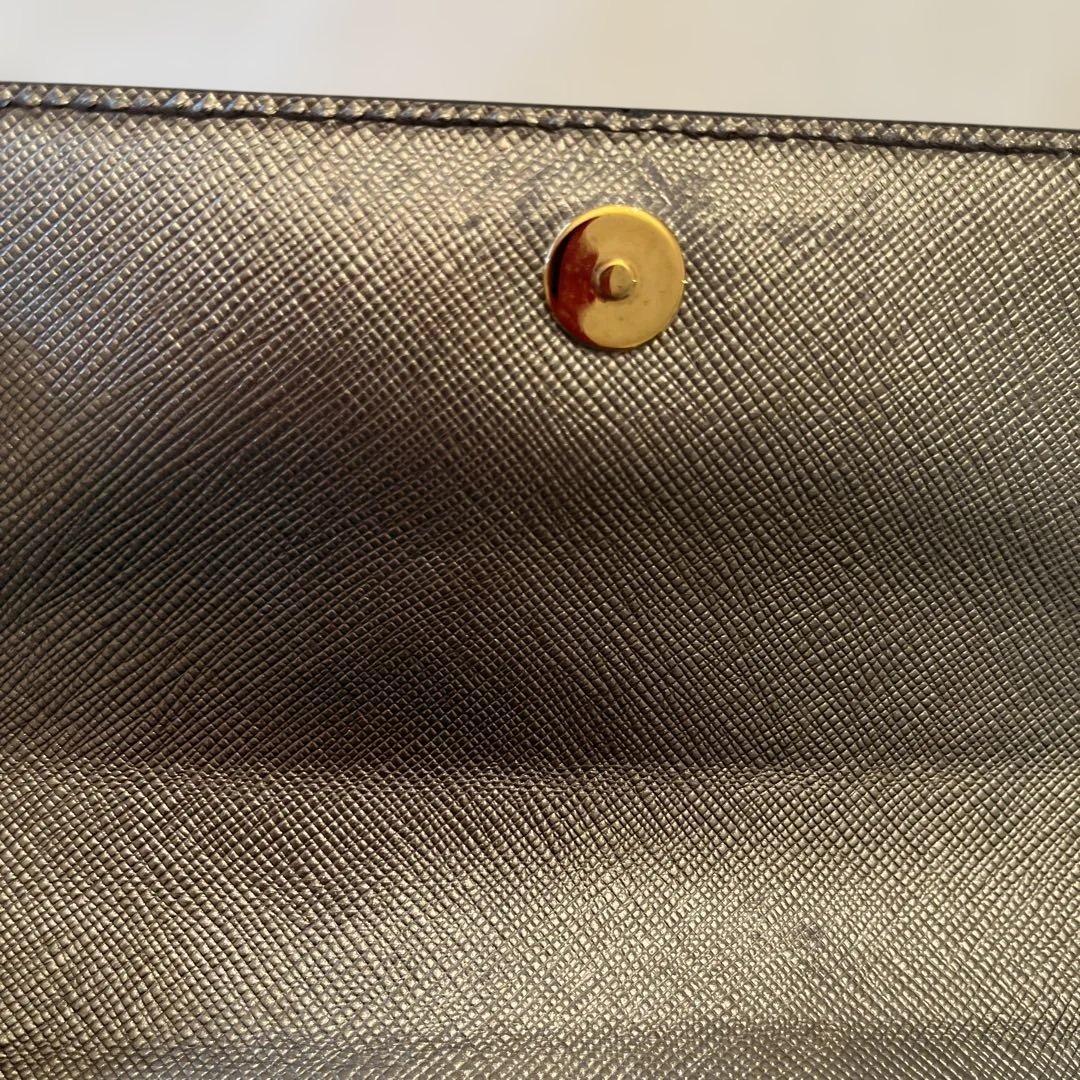 ◆PRADAプラダ◆パーティバッグクラッチバッグポーチ◆シルバー