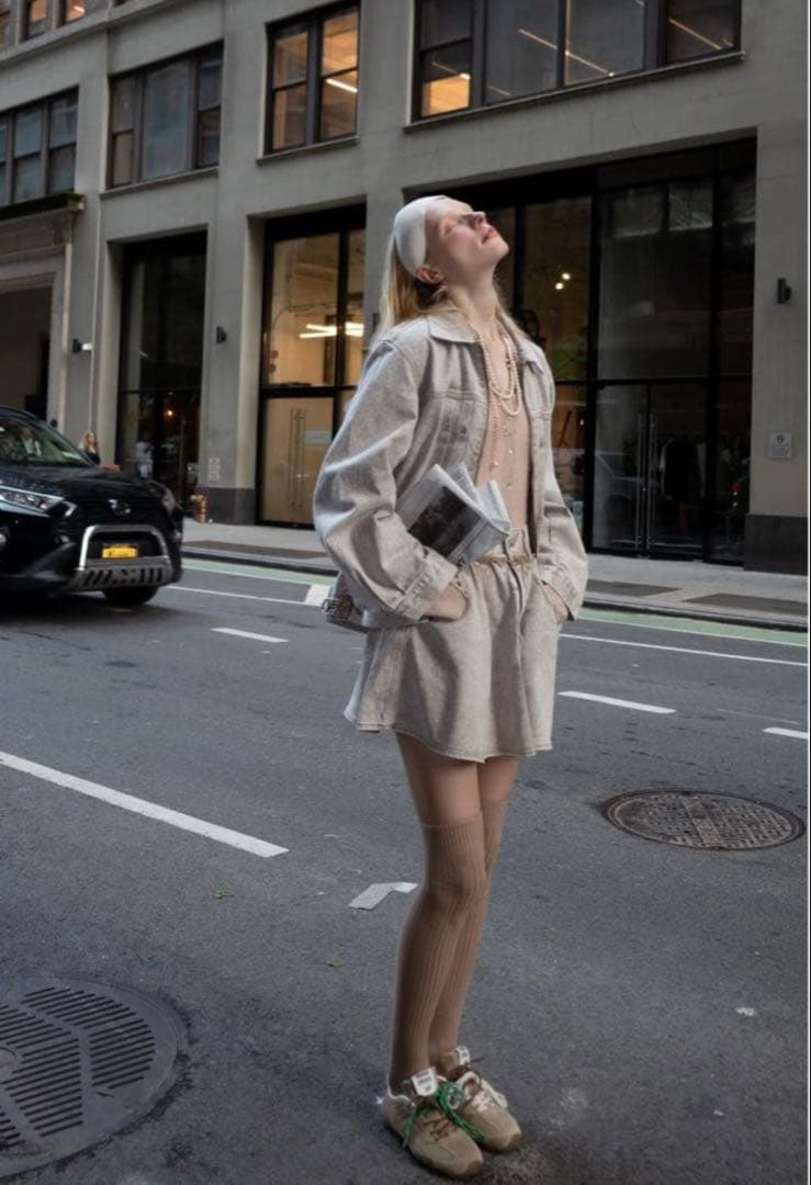 ジャケット・アウター thetoe Olympia Denim Jacket brown