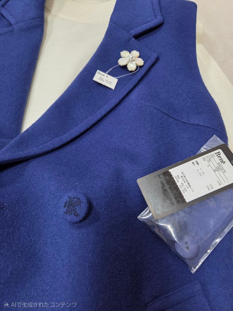 ルネRene　新品 ジレ 93,500円 高級生地　36号(M～L)