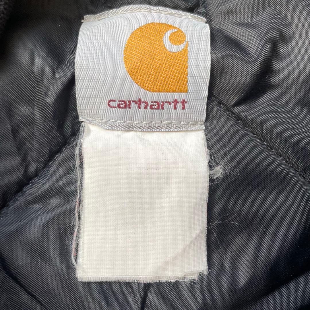 90s carhartt カーハート ダック ベスト USA製 ブラック 腰ゴム