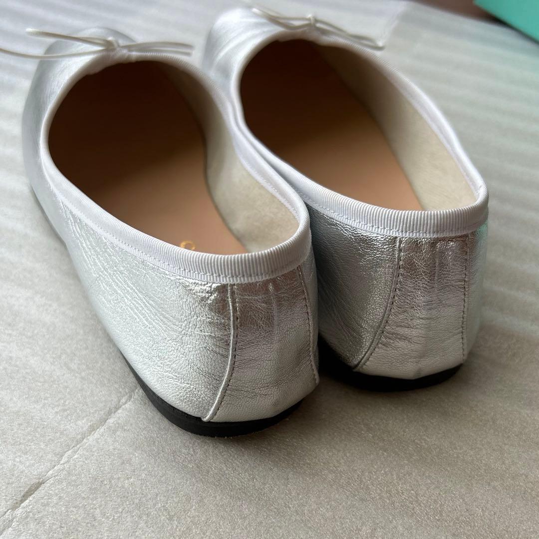 ★美品★ SPLETA OLGA バレエシューズ　シルバー　36