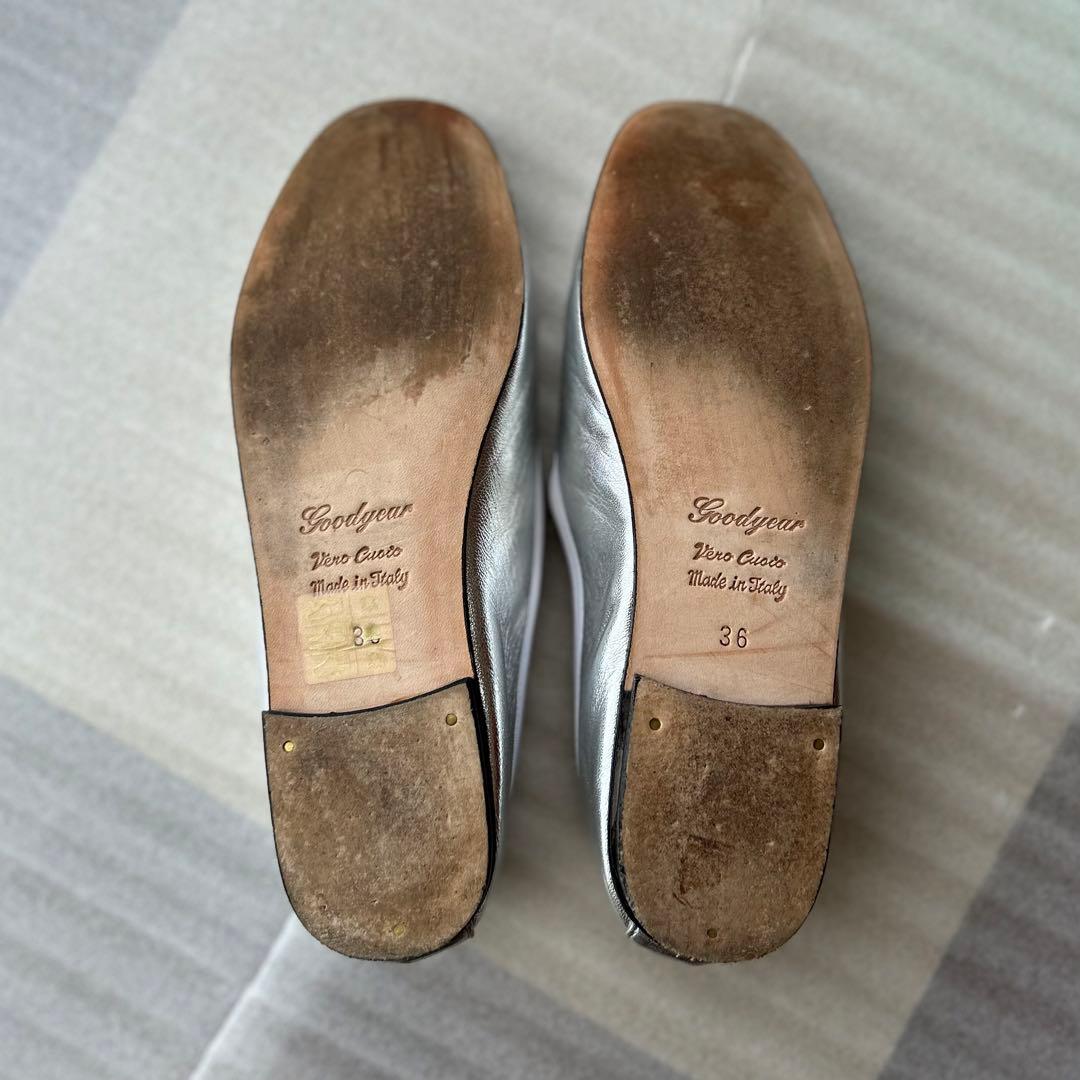 ★美品★ SPLETA OLGA バレエシューズ　シルバー　36