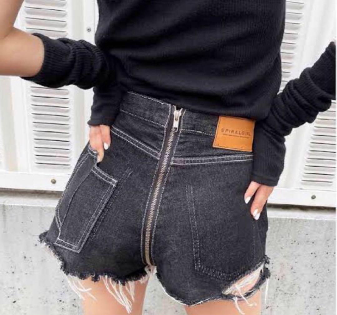 己☆ スパイラルガール　ジッパーデニムショートパンツ　＋夏服セットアップ