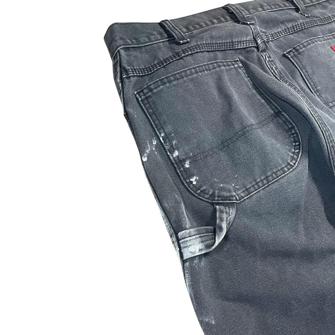 ディッキーズ ペンキ ペインターパンツ フェードブラック ダック地 00s