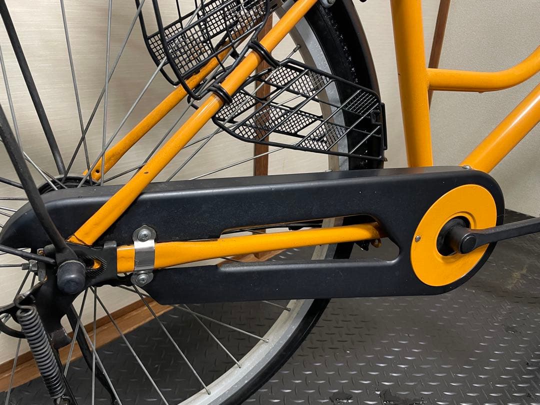 京都引き取り【整備済み】26インチ変速なしオレンジ