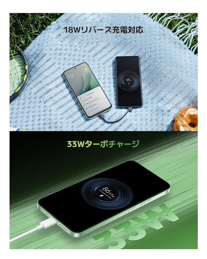 スマートフォン本体 Redmi 15 5G Ripple Green 8GB/256GB