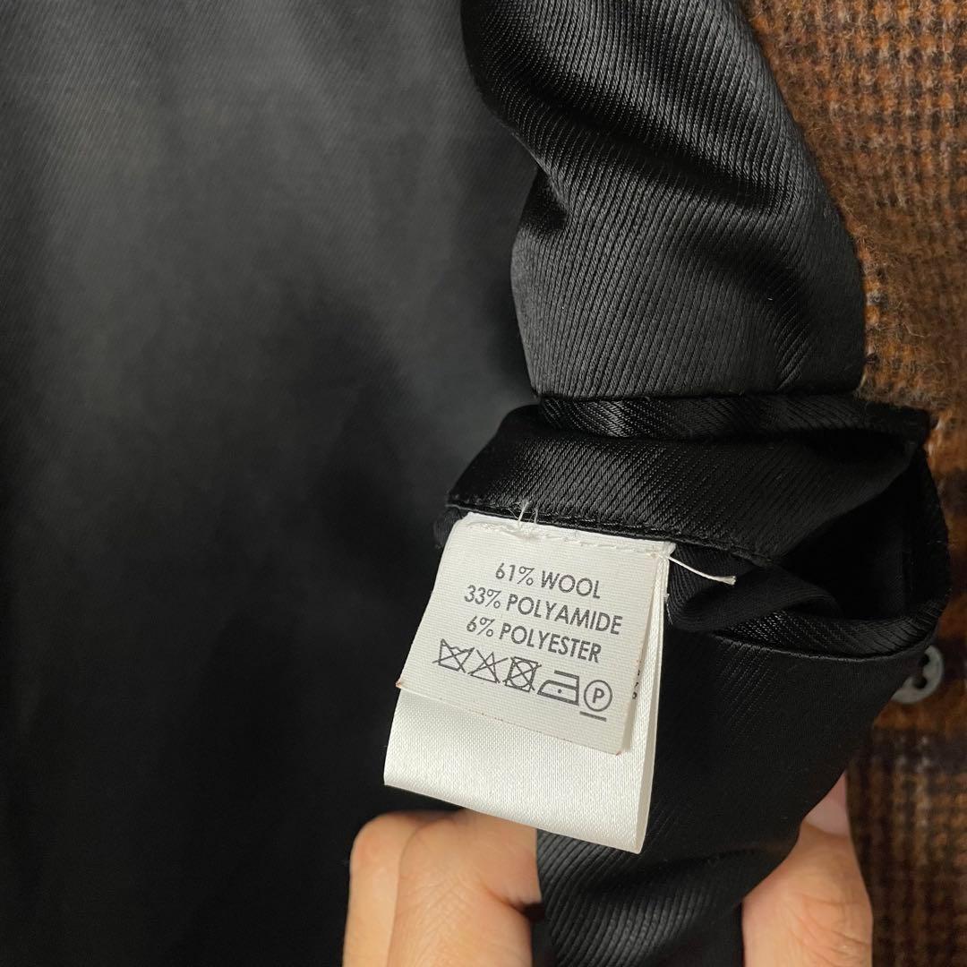 23aw Dries Van Noten ガンクラブチェック ダブルロングコート