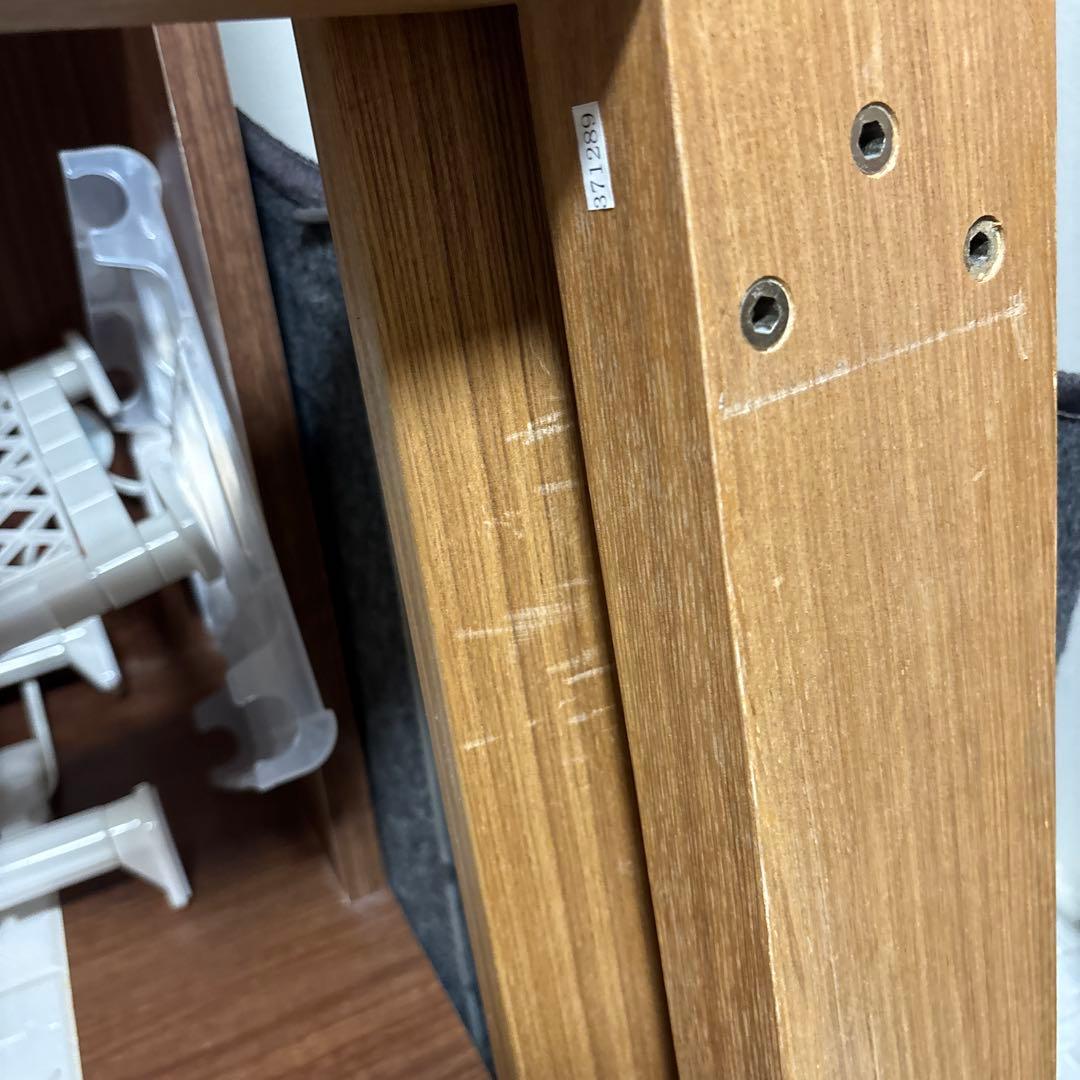 無印良品　セミダブル　ベッド　タモ材