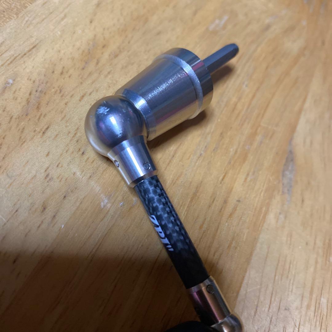 ZPI\"ハンドル　カーボンリールスタンド　セット　旧ダイワ用貫通シャフト