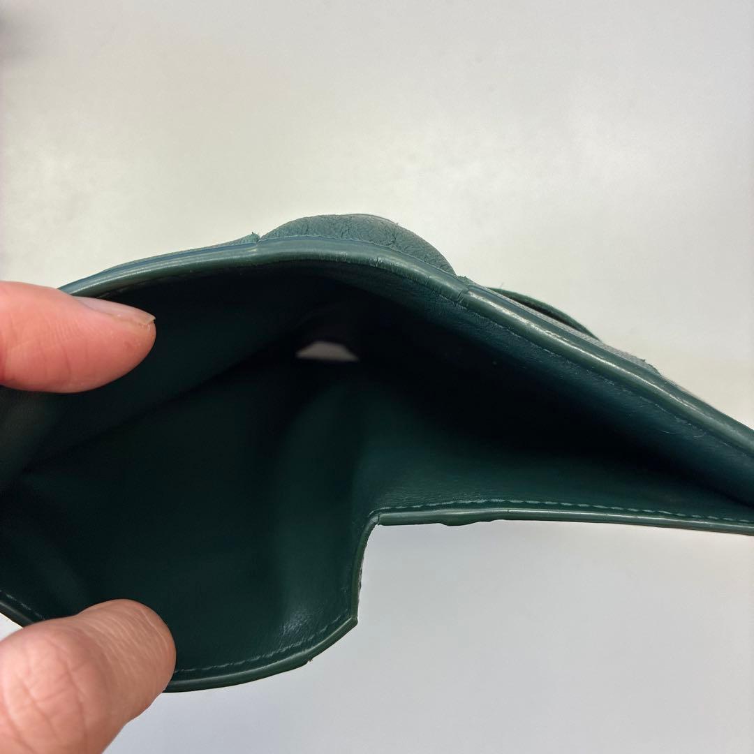 ボッテガヴェネタ　二つ折り財布　緑