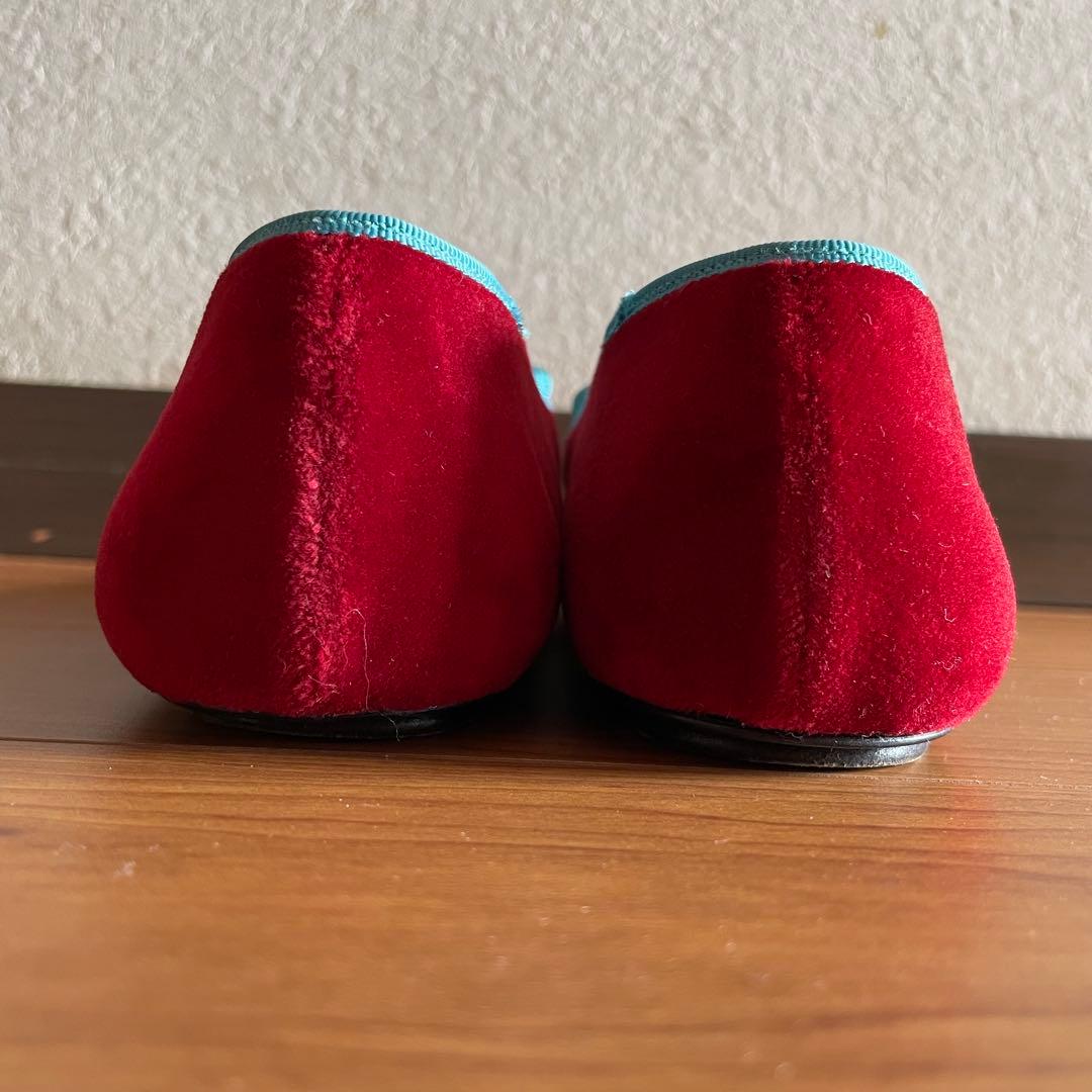 kate spade ストラップシューズ メリージェーン 赤 23.5cm