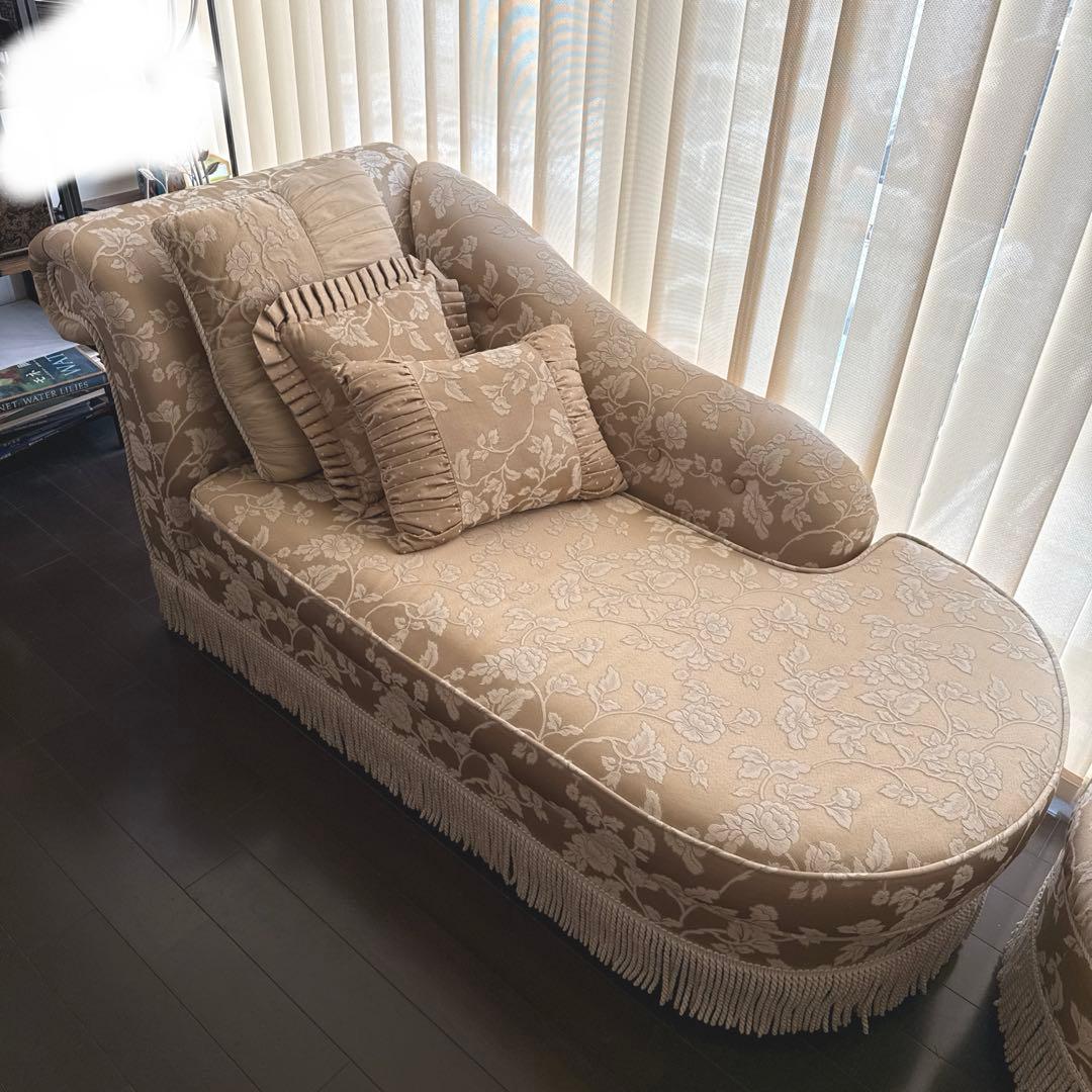 【出品8/20迄☆】姫系　ソファ　ヘアルーム クッション3個付