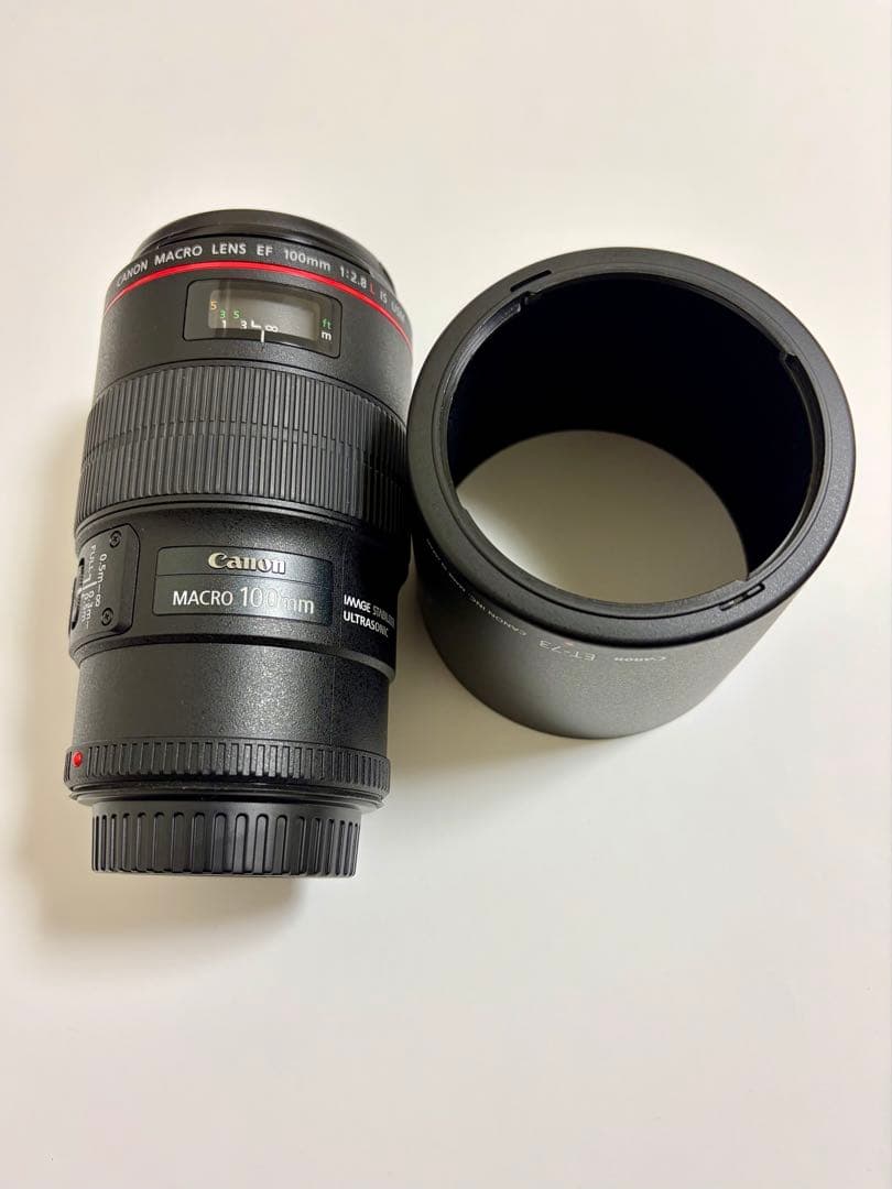 美品　EF100mm F2.8L マクロ IS USM