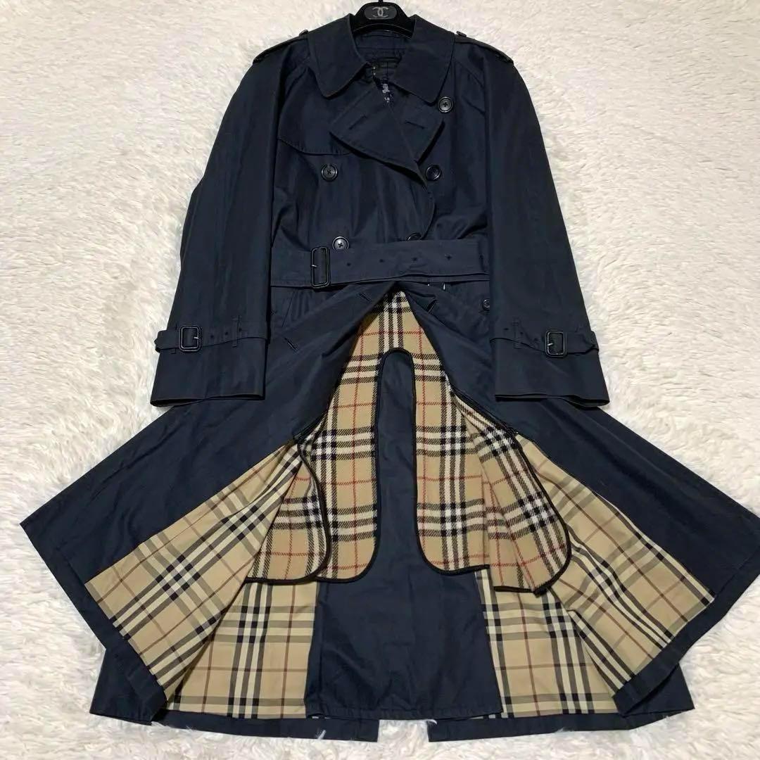 美品　バーバリーロンドン　トレンチコート　ライナー　ベルト　チェック