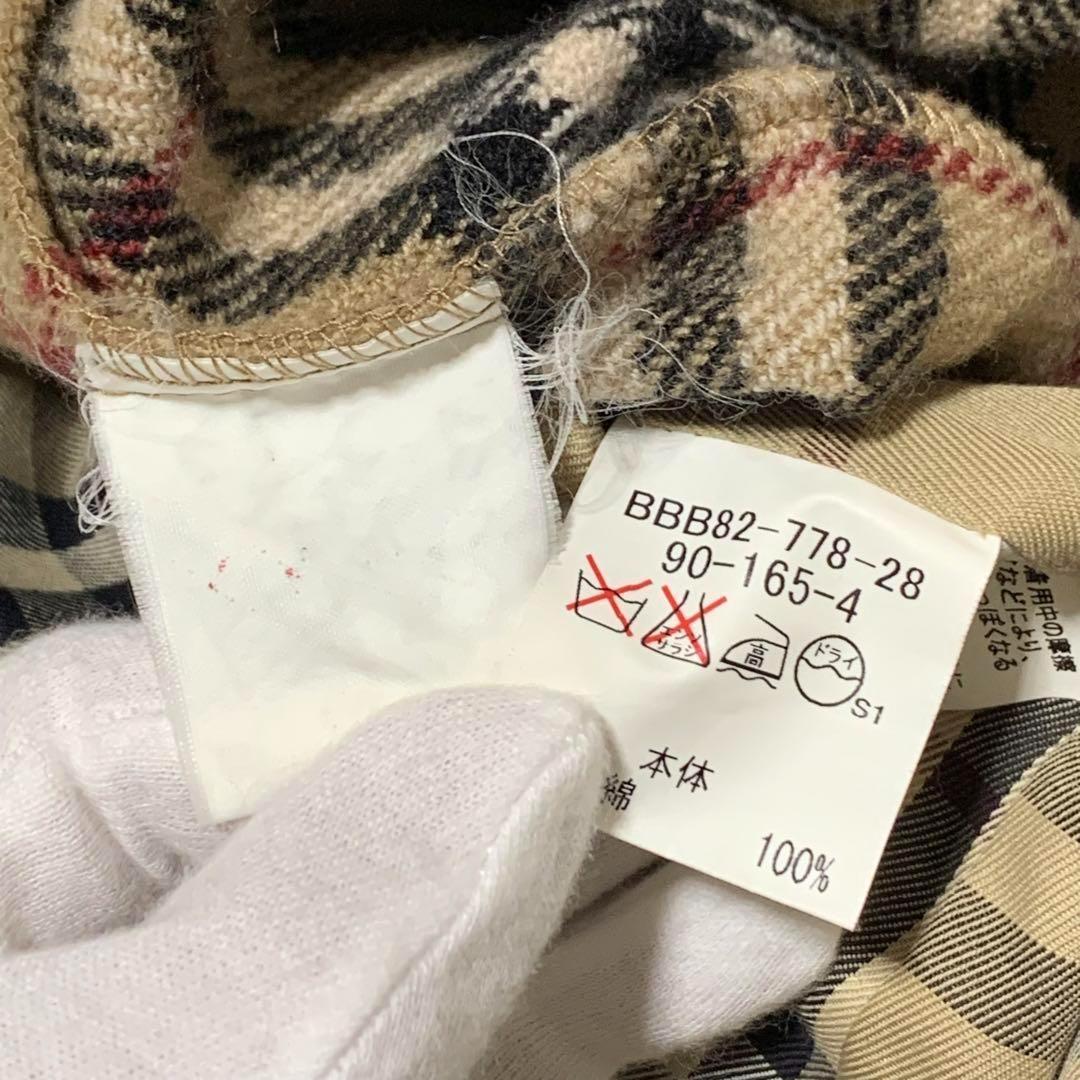 美品　バーバリーロンドン　トレンチコート　ライナー　ベルト　チェック