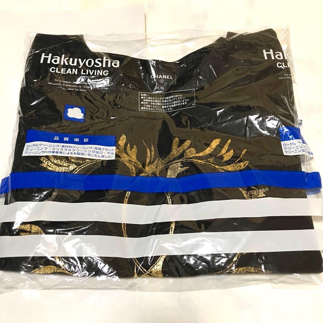 シャネル CHANEL スウェット Tシャツ ブラック ゴールド XL サイズ