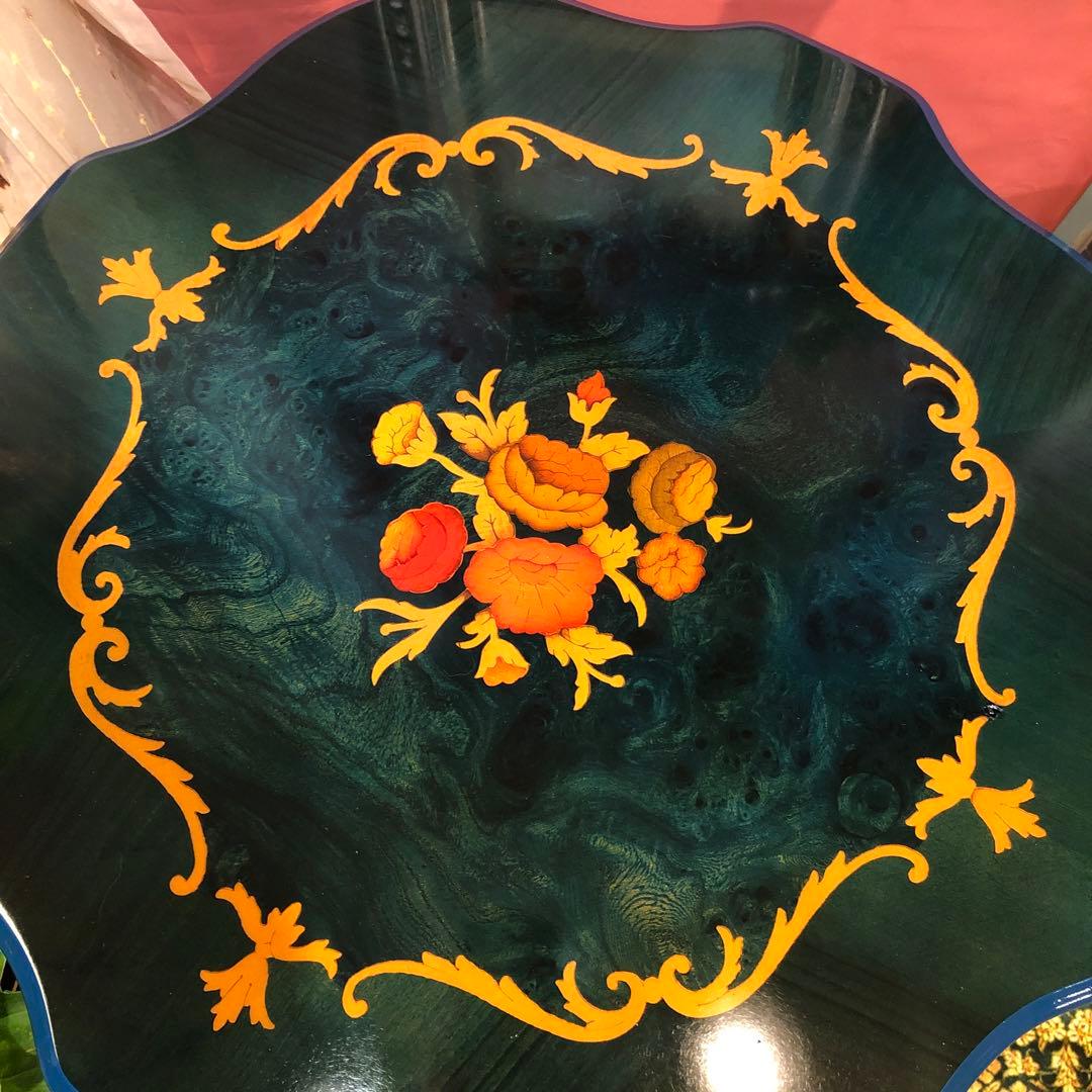 Sale ヴィンテージ イタリアン象嵌　コンパクト　サイドテーブル