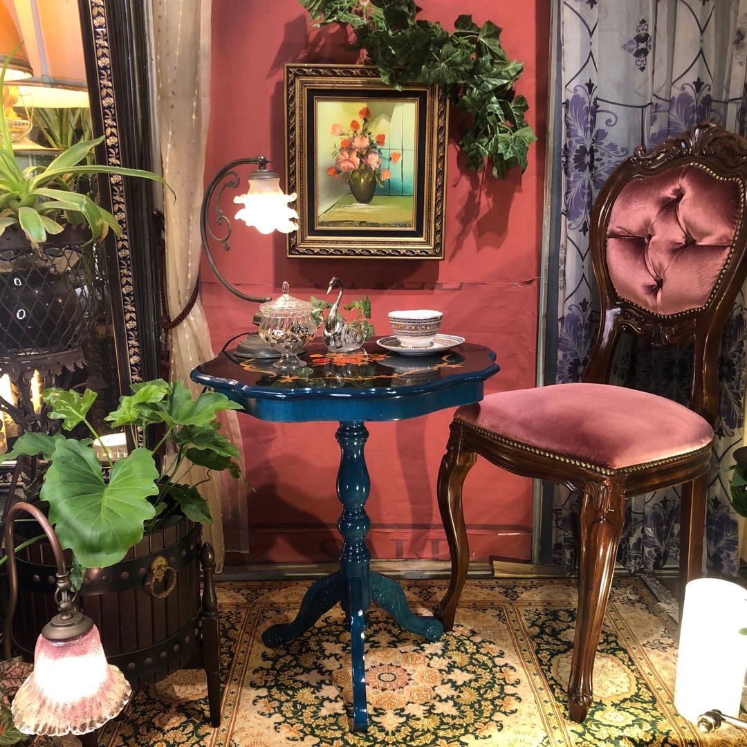 Sale ヴィンテージ イタリアン象嵌　コンパクト　サイドテーブル