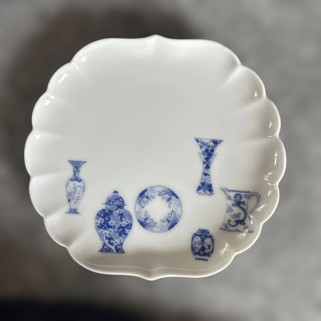 深川製磁ブルーチャイナ新品5枚