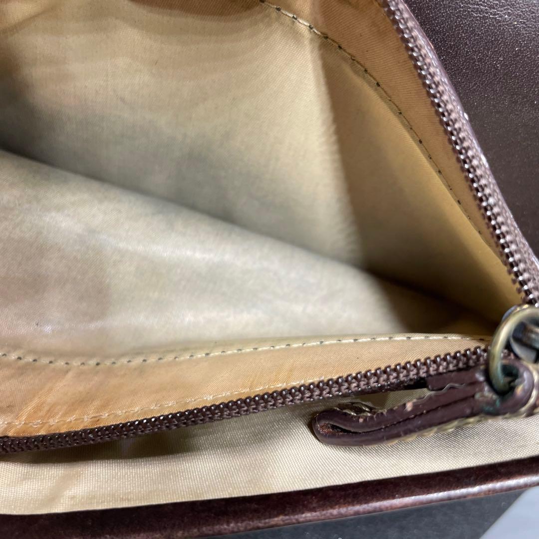 美品 コーチ ソーホー 長財布 ブラウン 折財布 ゴールド金具 SOHO