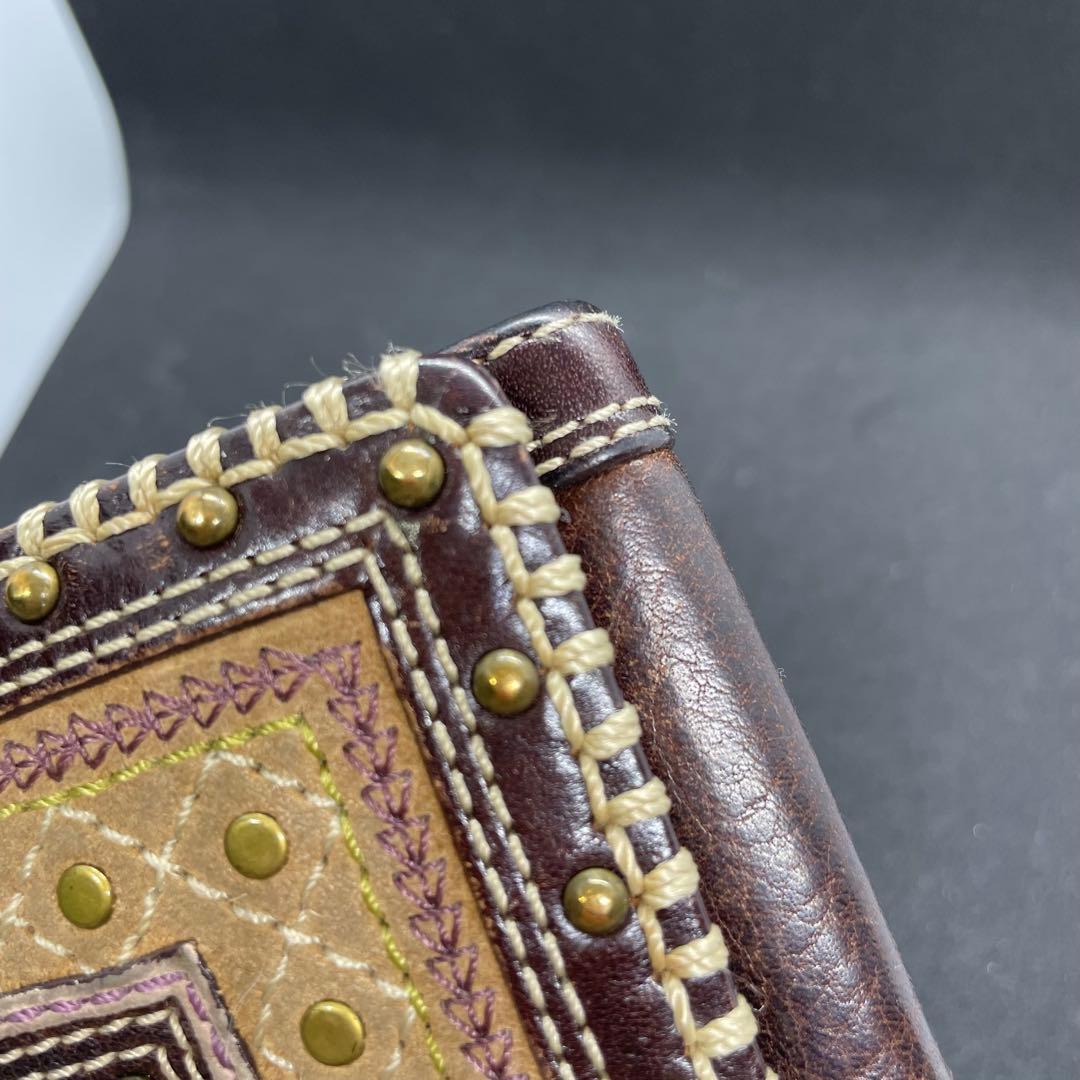 美品 コーチ ソーホー 長財布 ブラウン 折財布 ゴールド金具 SOHO