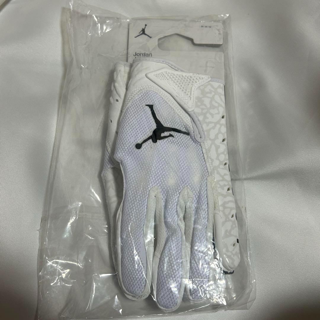 【新品】 アメフト Jordan Jet 7.0 グローブ　WHITE　M