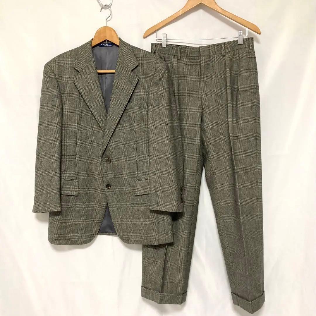 ポロバイラルフローレン スーツ セットアップ グレンチェック 2ボタン 90s