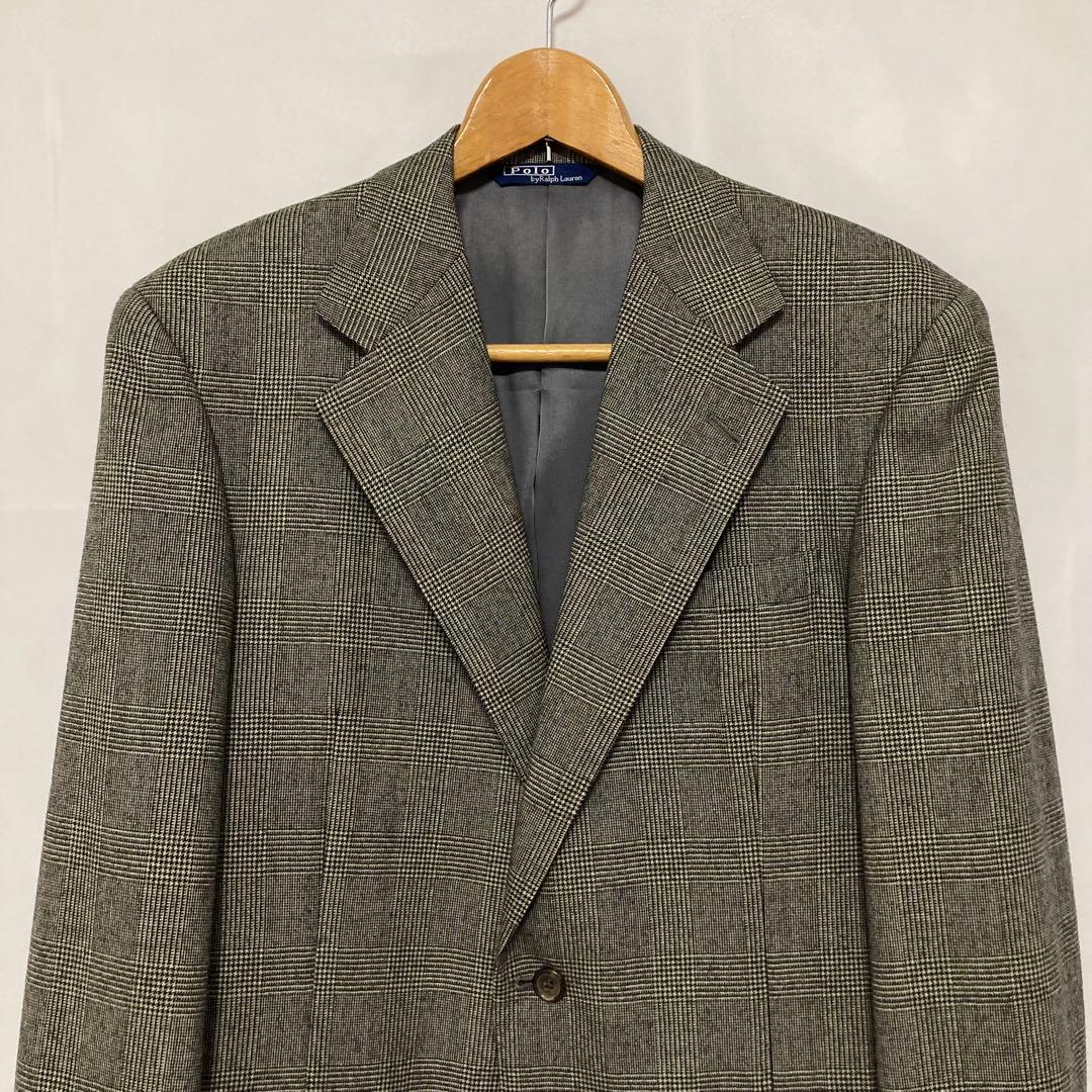 ポロバイラルフローレン スーツ セットアップ グレンチェック 2ボタン 90s