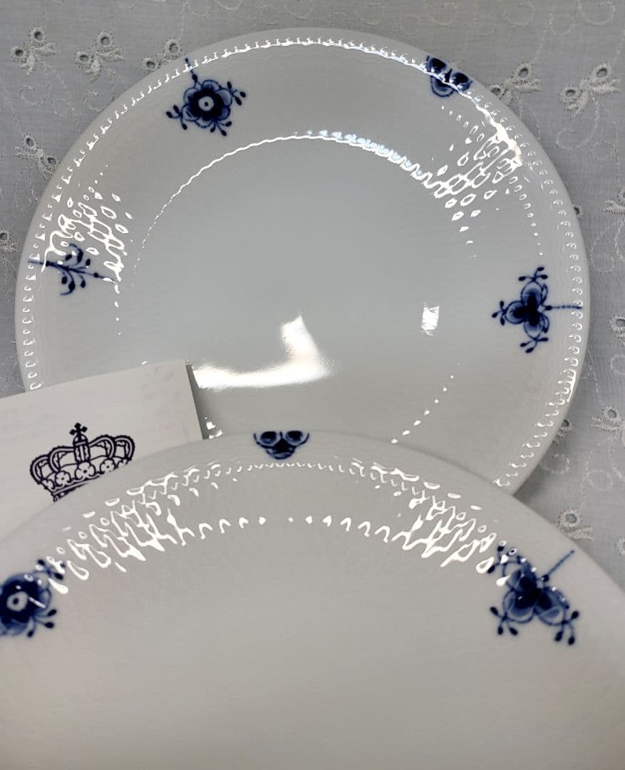 未使用✨ロイヤルコペンハーゲン ブルーパルメッテ プレート 皿 2枚