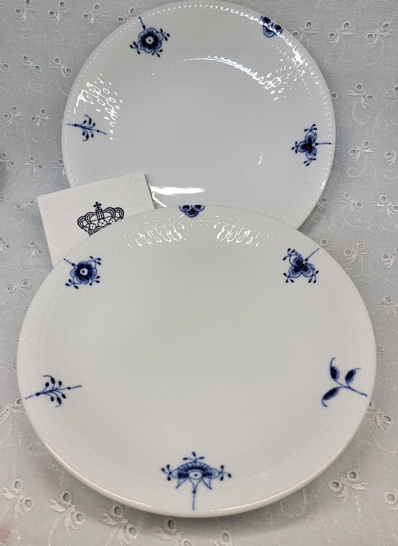 未使用✨ロイヤルコペンハーゲン ブルーパルメッテ プレート 皿 2枚