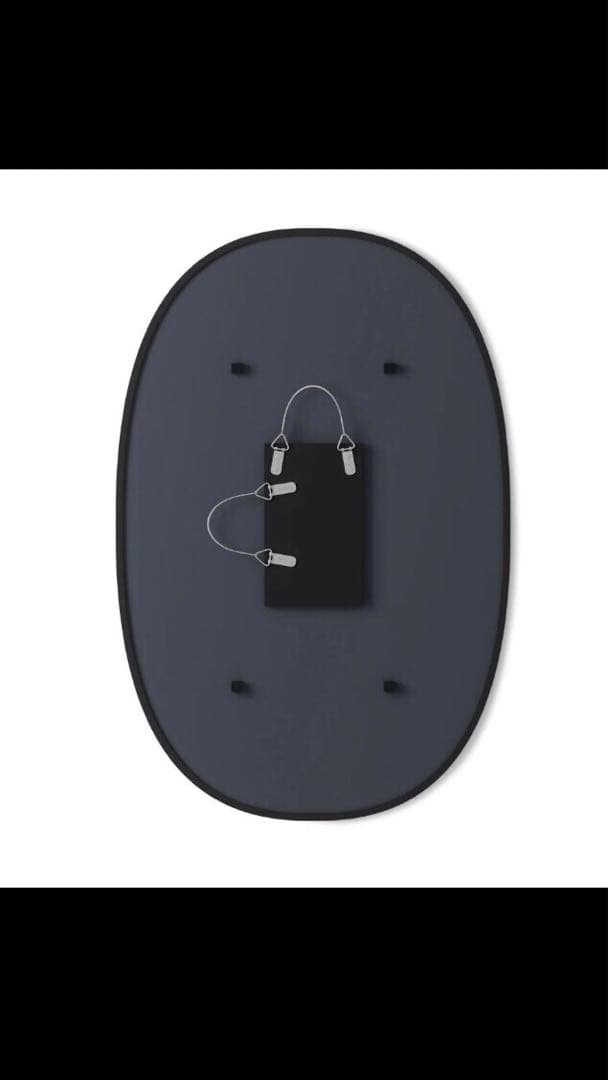 umbra ハブ ミラー オーバル ブラック 91×61cm