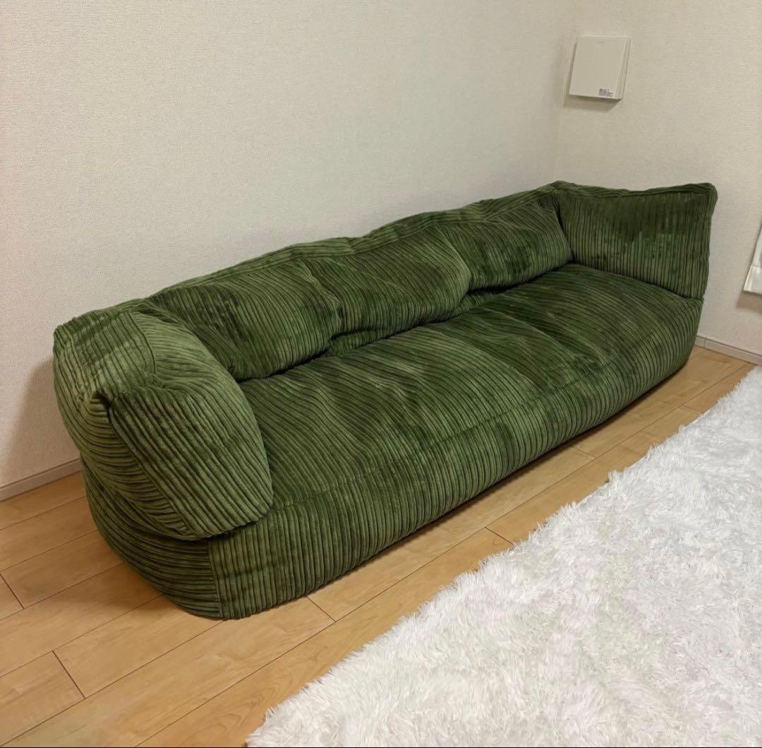 Lounge Pug 3人掛けソファ オリーブグリーン