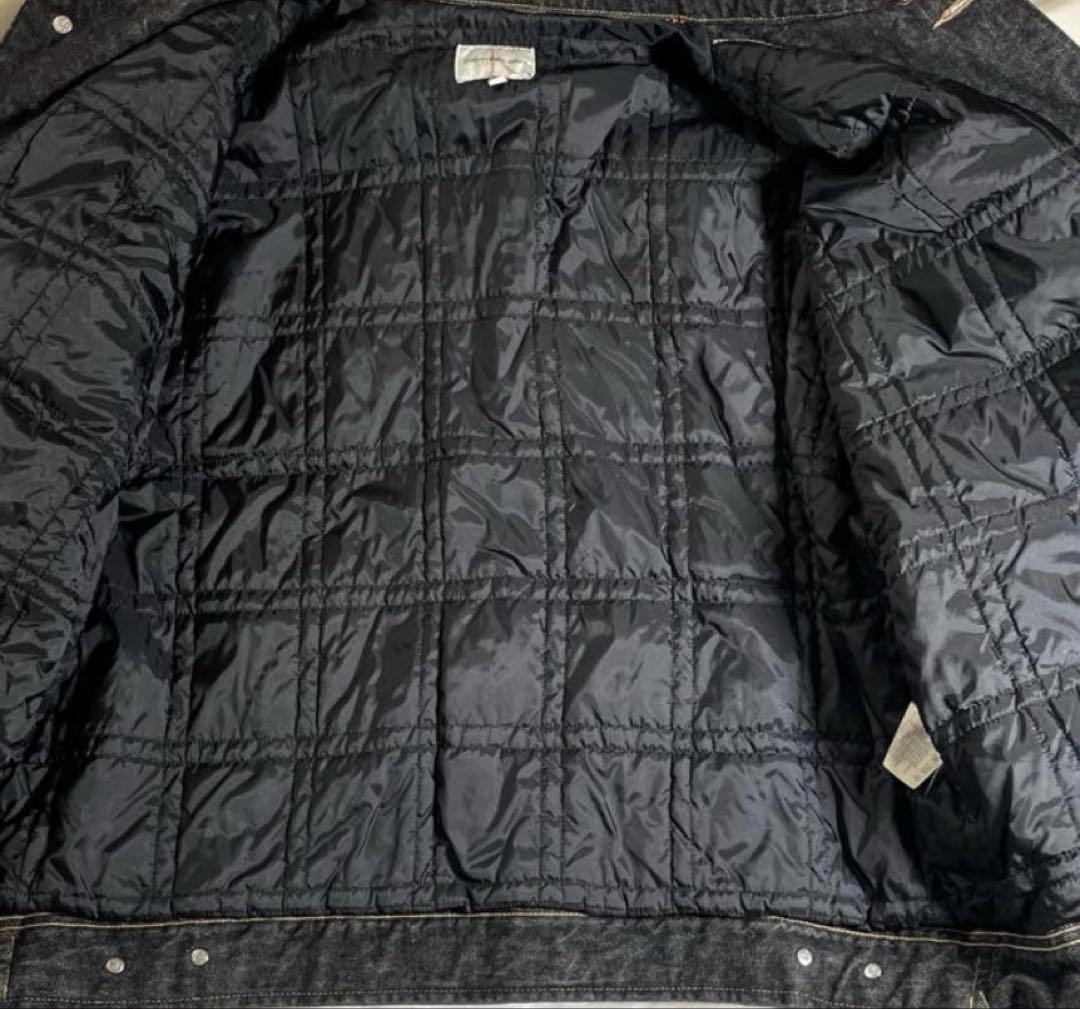 90’sイタリア製　カルバンクライン ブラックデニム　デニムジャケット　L