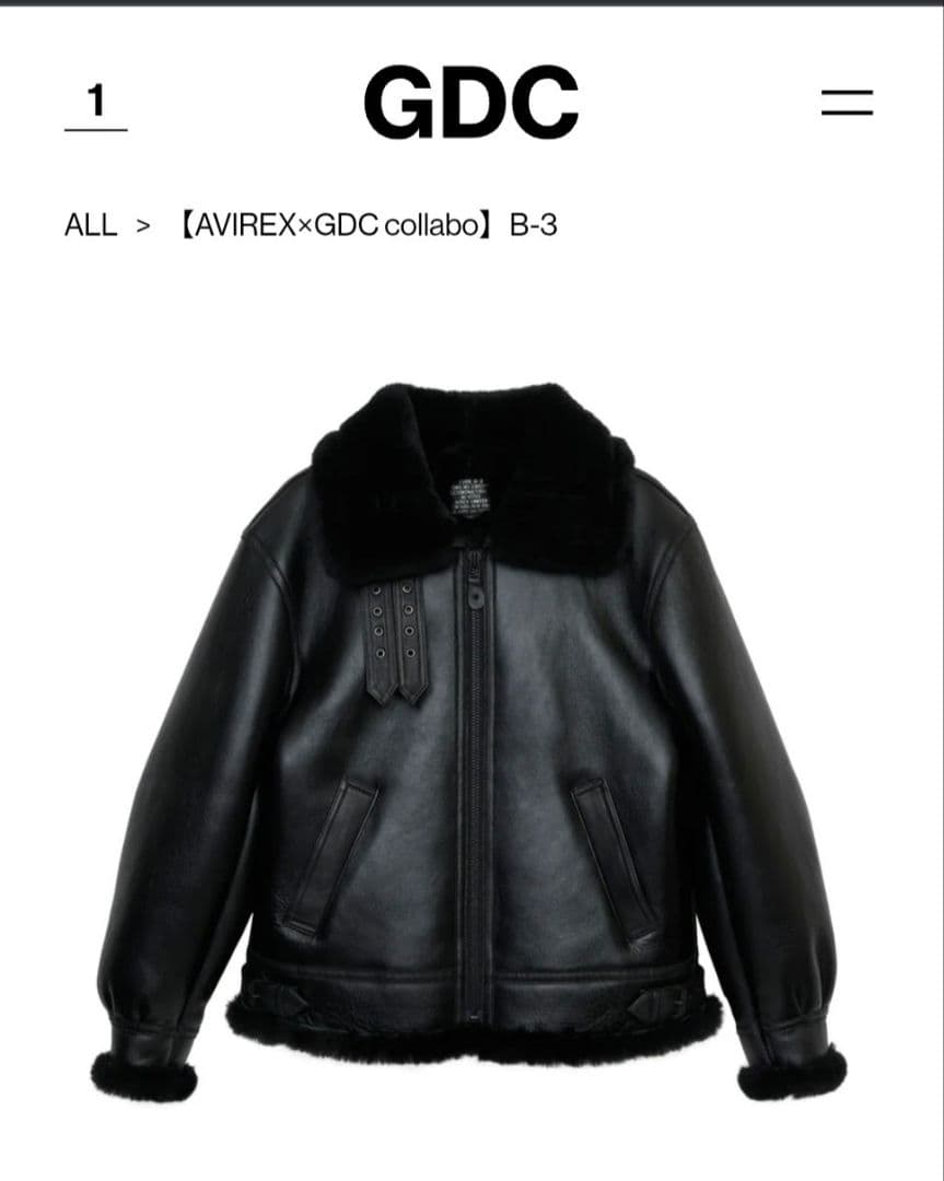 t*u様 GDC AVIREX B-3 サイズL（40） 新品未使用
