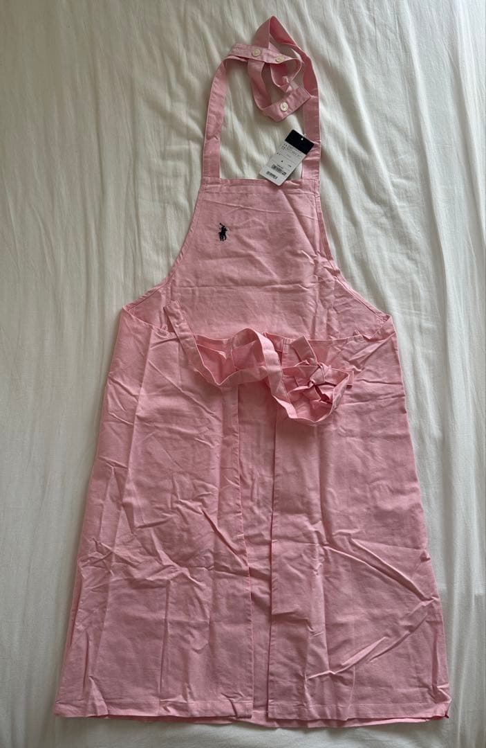 【新品タグ付き】　ラルフローレン　ニューオックスソリッド　エプロン　ピンク