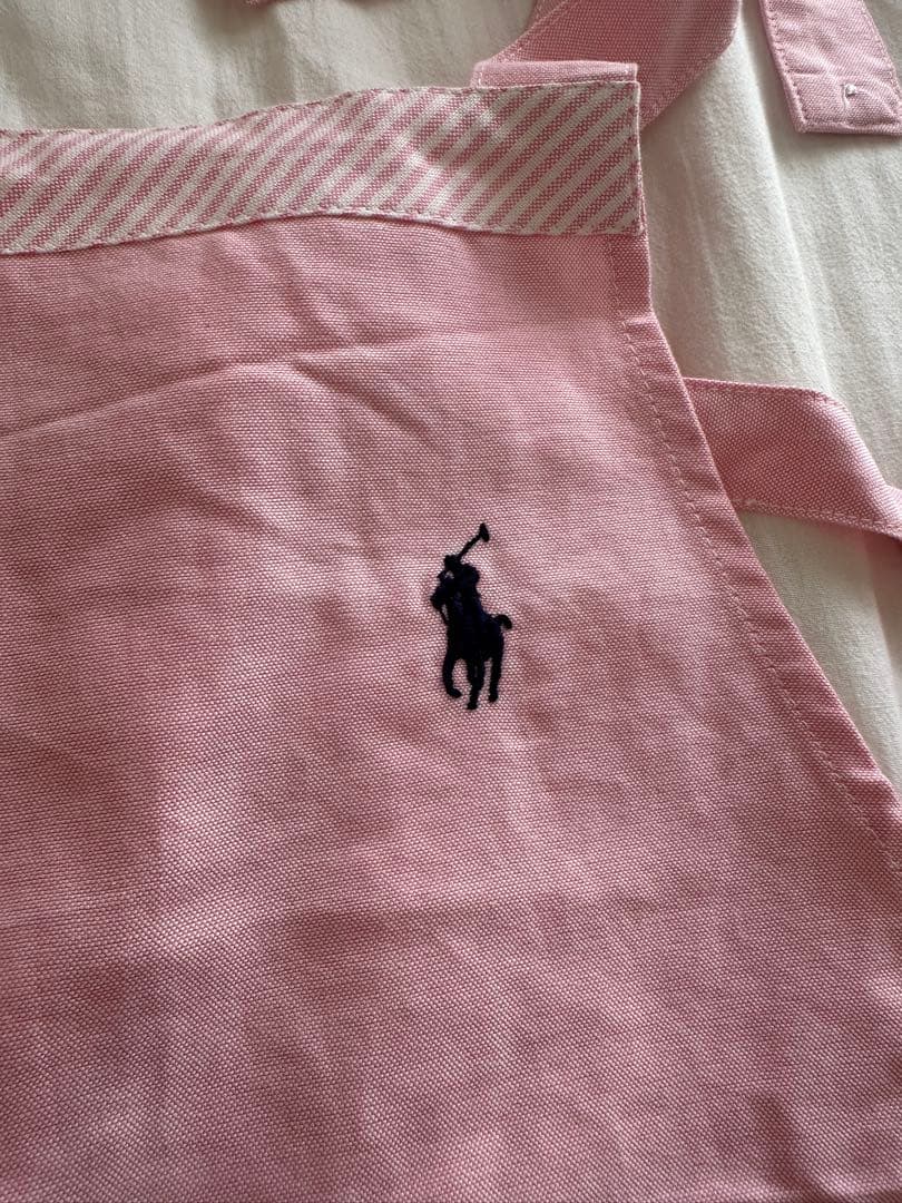 【新品タグ付き】　ラルフローレン　ニューオックスソリッド　エプロン　ピンク