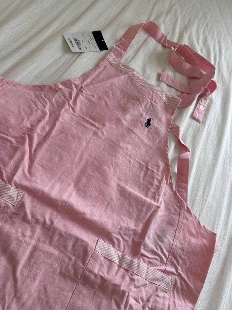 【新品タグ付き】　ラルフローレン　ニューオックスソリッド　エプロン　ピンク