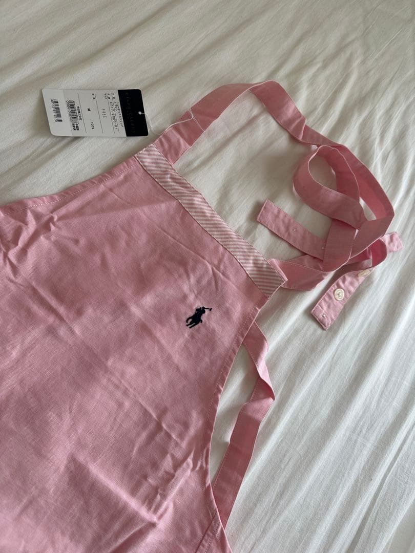 【新品タグ付き】　ラルフローレン　ニューオックスソリッド　エプロン　ピンク