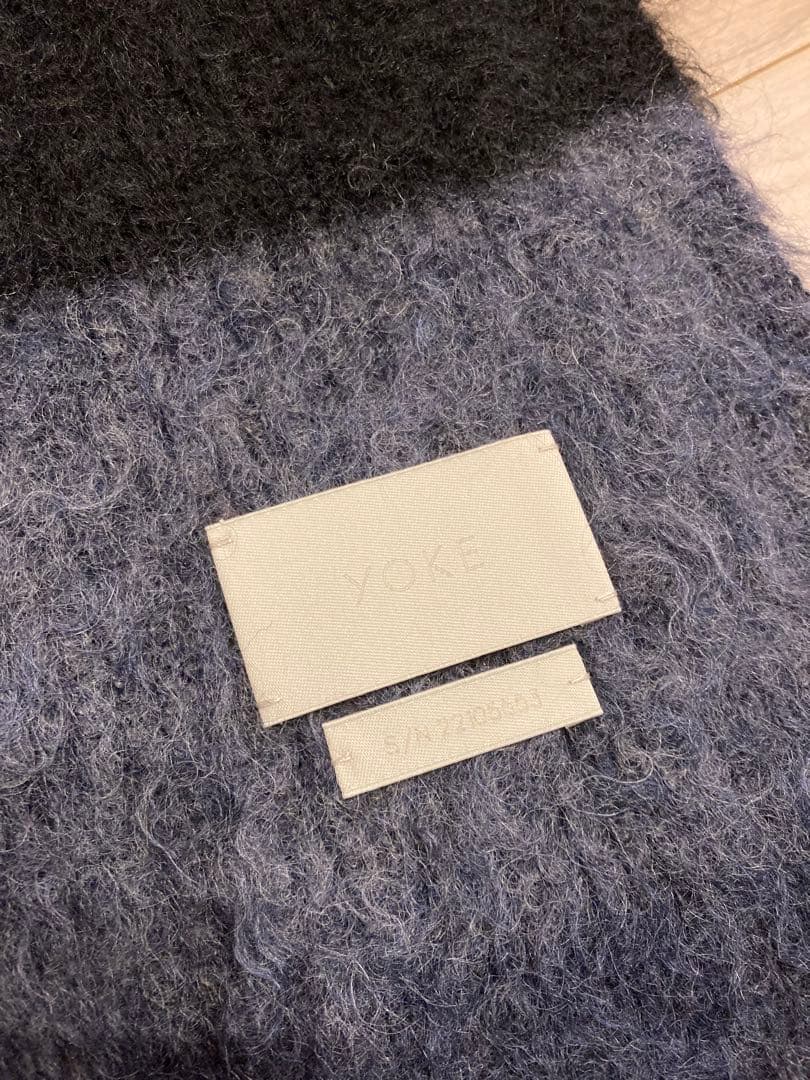 試着のみ未使用　定価26400 22AW YOKE グラデーションロングマフラー