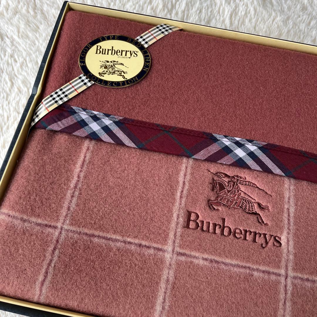新品未使用 Burberrys バーバリー ウール毛布