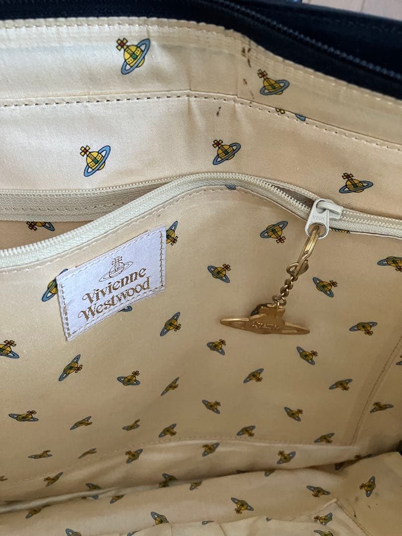 HMF　ヴィヴィアンウエストウッド　レザー ビジネスバッグ　ブラック