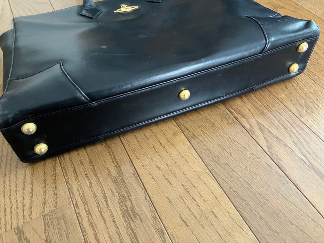 HMF　ヴィヴィアンウエストウッド　レザー ビジネスバッグ　ブラック